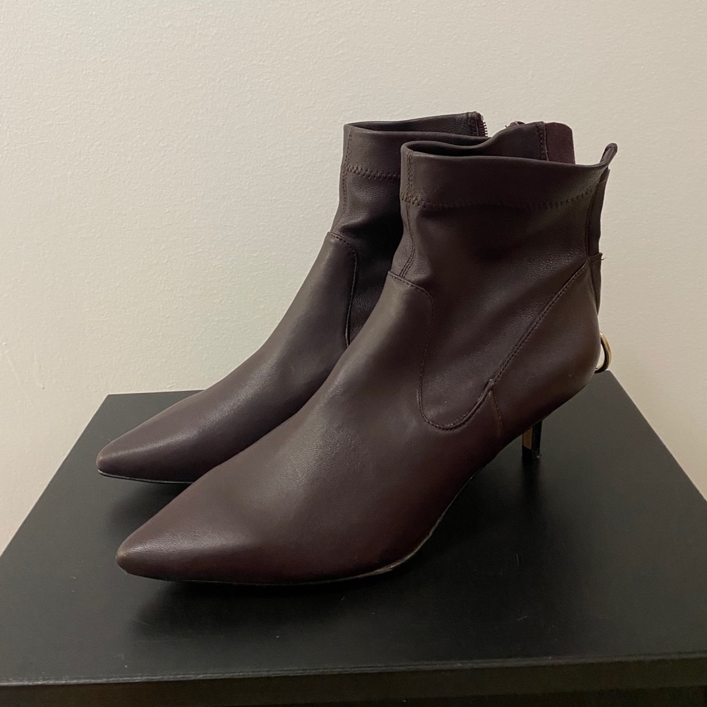 Pointed Leather Boots